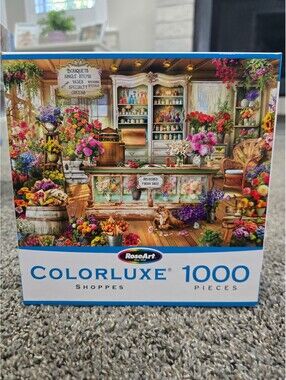 RoseArt ColorLuxe Flower Shoppe Lars Stewart 1000 Pc Jigsaw Puzzle